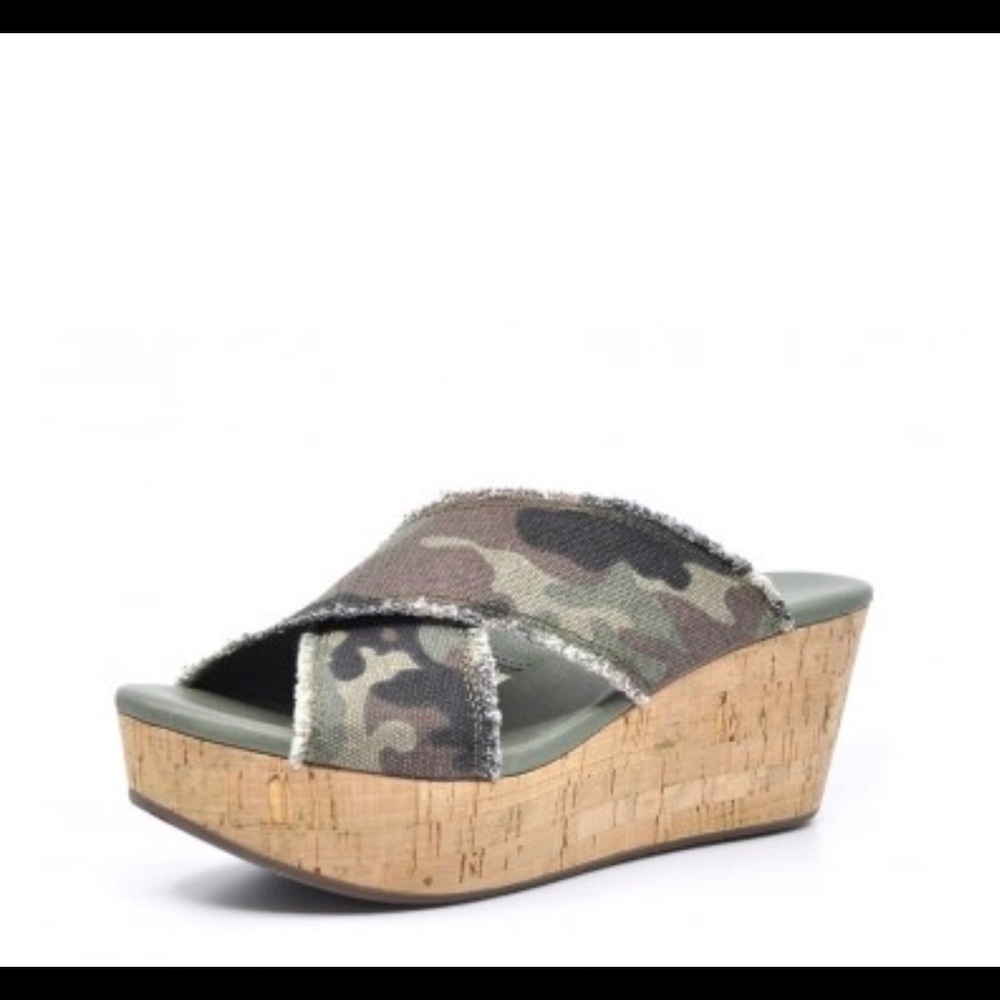 Chocolate Blu Camo Wedge
